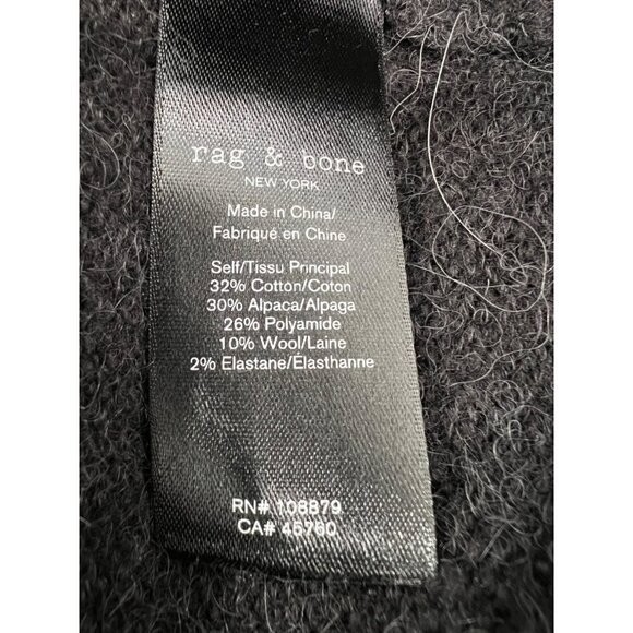 NWT Rag & Bone Size S Elsa Cotton Alpaca Crew Relaxed Fit Sweater MSRP $350 - Picture 9 of 11